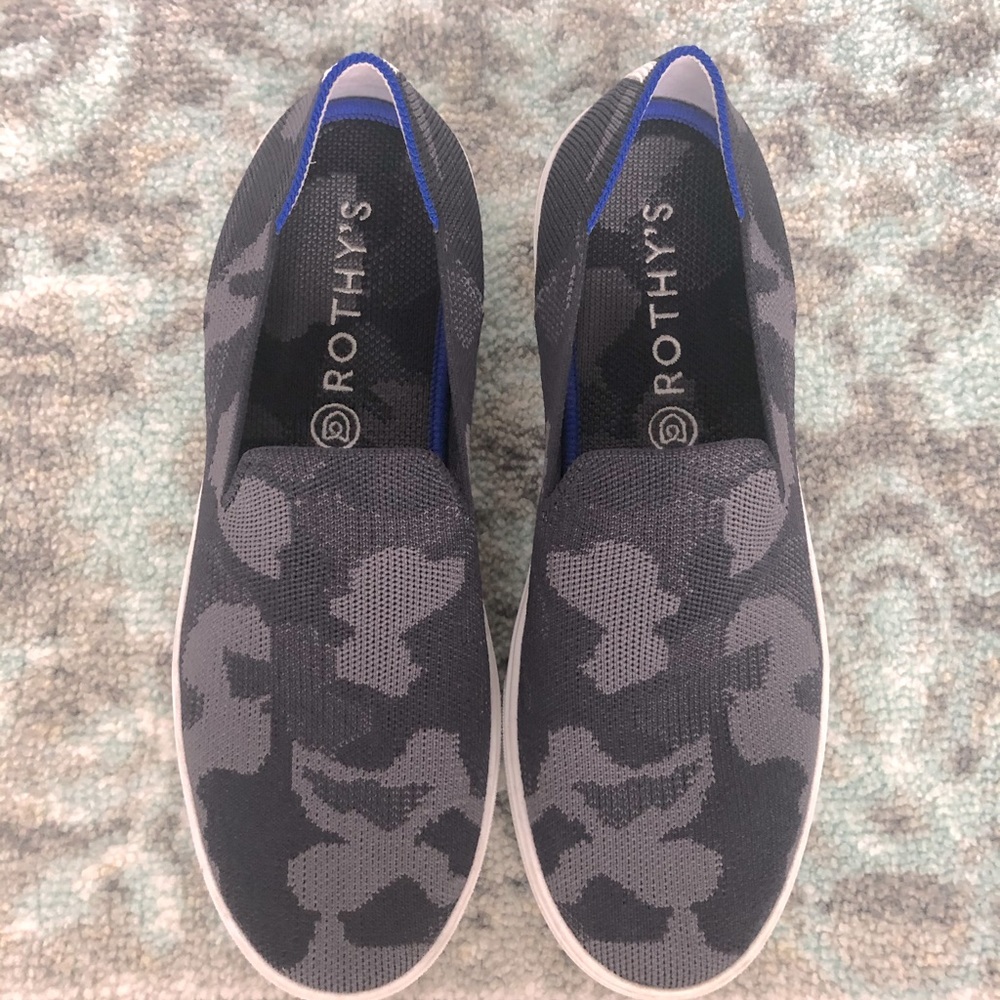 Rothy’s Grey Camo Sneakers